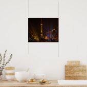 Poster Le Bund (front de mer) à Shanghai. Regard (Cuisine)