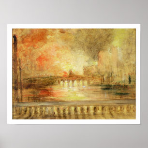 Poster Le Burning des Chambres du Parlement, previousl
