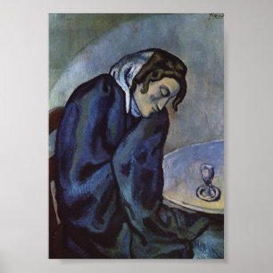 Poster Le buveur Absinthe par Pablo Picasso