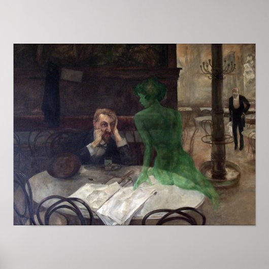 Poster Le Buveur d'Absinthe (Devant)