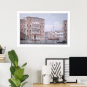 Poster Le Ca' Foscari, Venise, gravé par Brizeghel (li (Bureau à domicile)