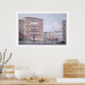 Poster Le Ca' Foscari, Venise, gravé par Brizeghel (li (Cuisine)