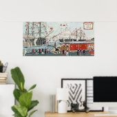 Poster Le cadeau du commodore Perry d'un chemin de fer (Bureau à domicile)
