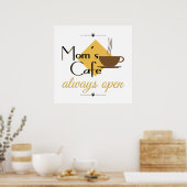Poster Le café de maman toujours ouvert (Cuisine)