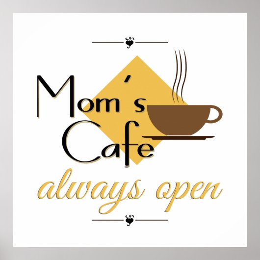 Poster Le café de maman toujours ouvert (Devant)