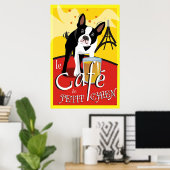 Poster Le Cafe de Petit Chien (jour) (Bureau à domicile)