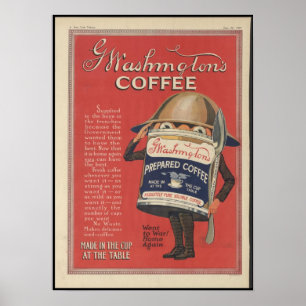 Poster Le café de Washington