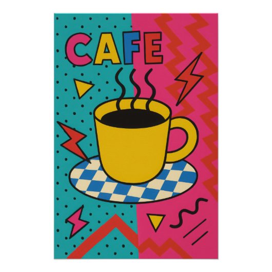 Poster Le café électrique (Devant)