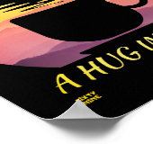 POSTER "LE CAFÉ EST COMME UN HUG DANS UN BOUG" (Coin)