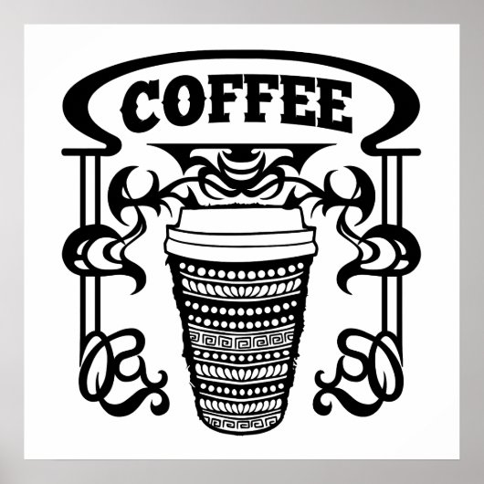 Poster Le café est la boisson préférée de tout le monde (Devant)