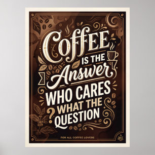 Poster le café est la réponse qui se soucie de ce que la