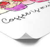 Poster Le café est ma langue d'amour (Coin)