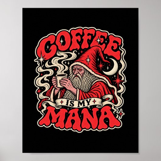 Poster Le café est mon mana (Devant)