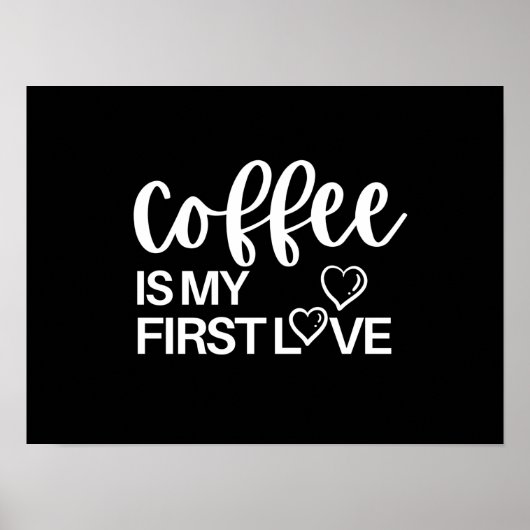 Poster Le café est mon premier amour (Devant)