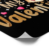 Poster Le café est mon Valentin Saint-Valentin Café (Coin)