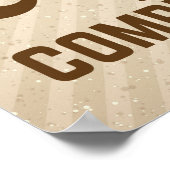 Poster Le Café Me Complète Une Citation Drôle (Coin)