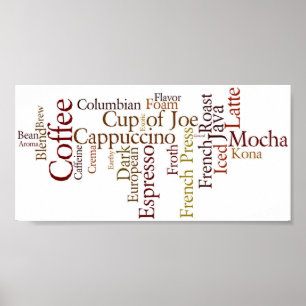 Poster Le café nomme l'affiche