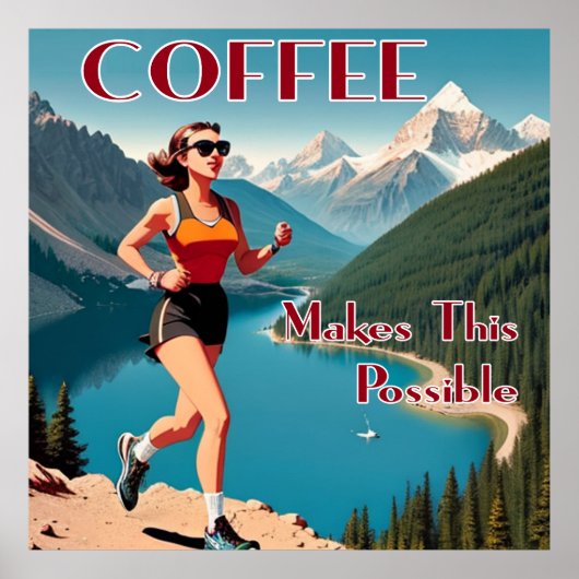 Poster Le Café Permet Cette Exécution Possible (Devant)