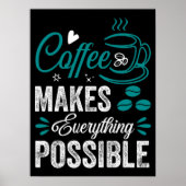 Poster Le Café Rend Tout Possible (Devant)