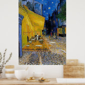 Poster Le Café Terrasse de Vincent Van Gogh (Cuisine)