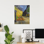 Poster Le Café Terrasse sur la place Du forum (Bureau à domicile)