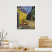 Poster Le Café Terrasse sur la place Du forum (Cuisine)