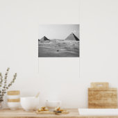 Poster Le Caire Égypte, Pyramides de Gizeh (Cuisine)