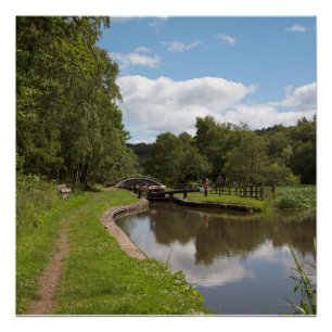 Poster Le Caldon Canal Cheddleton Staffordshire