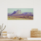 Poster Le Camel Train, Condessi, Mont Sinaï, 1848 (Cuisine)