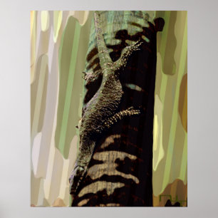 Poster Le camouflage du lézard