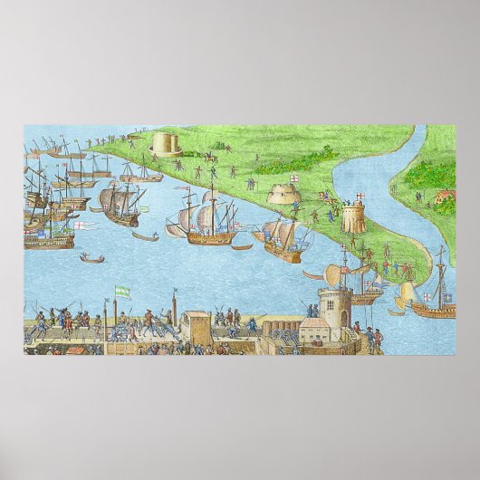 Poster Le campement des forces anglaises (Devant)