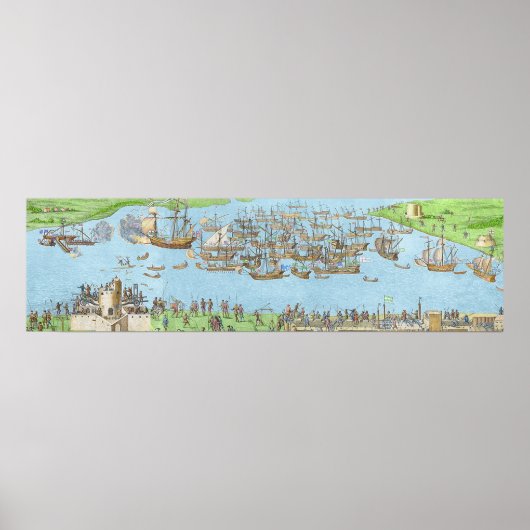 Poster Le campement des forces anglaises (Devant)