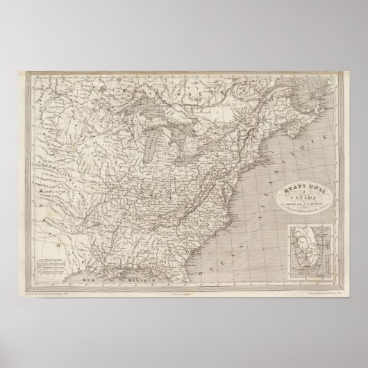 Poster Le Canada et les États-Unis (Devant)