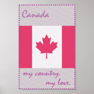 Poster Le Canada mon pays mon amour