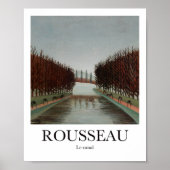 Poster Le canal par Henri Rousseau (Devant)