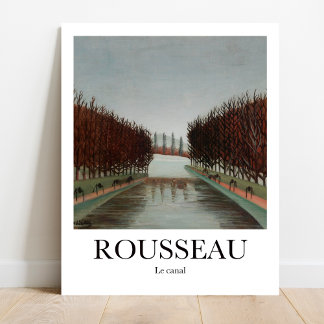Poster Le canal par Henri Rousseau