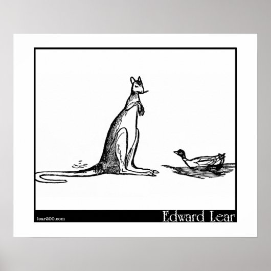 Poster Le canard et le kangourou (Devant)