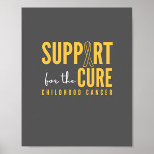 Poster le cancer de l'enfance. soutien pour le traitement