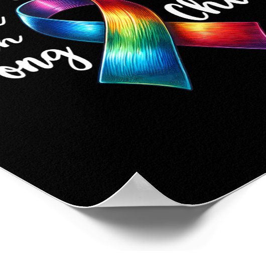 Poster Le Cancer Du Sein A Combattu Le Mauvais Pouce (Coin)