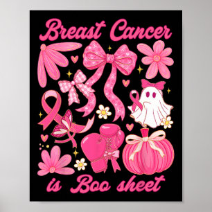 Poster Le Cancer Du Sein Est Botte Feuille Halloween Vibe