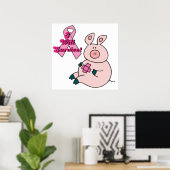 Poster le cancer du sein survivra au porc (Bureau à domicile)