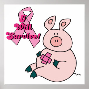 Poster le cancer du sein survivra au porc