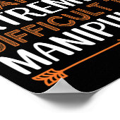 Poster Le Cancer Est Extrêmement Difficile À Manupuler Da (Coin)