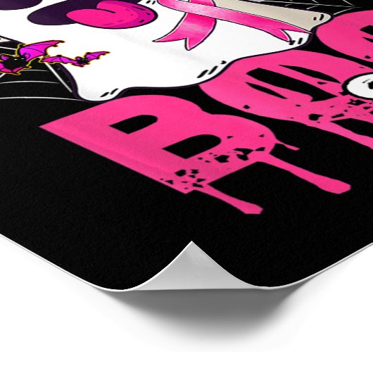 Poster Le cancer est une feuille de bas Halloween Cancer (Coin)