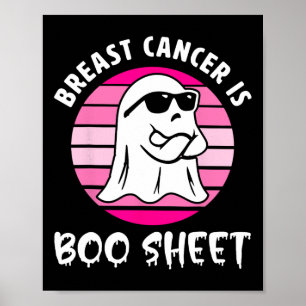 Poster Le cancer est une feuille de bas Halloween Cancer