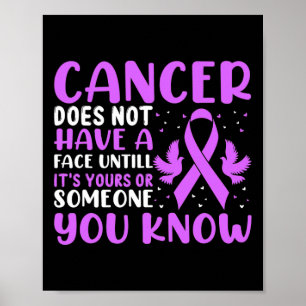 Poster Le cancer n'a pas de visage jusqu'à... - Journée m