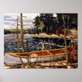 Poster Le canot, art de Tom Thomson, (Devant)