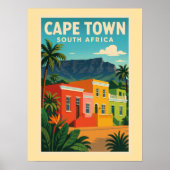 Poster Le Cap, Afrique du Sud (Devant)