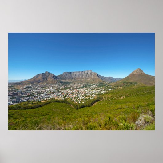 Poster Le Cap, Cap-Occidental, Afrique du Sud 2 (Devant)