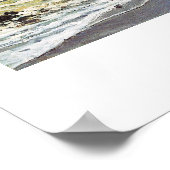 Poster Le cap de la cime à basse marée Claude Monet (Coin)